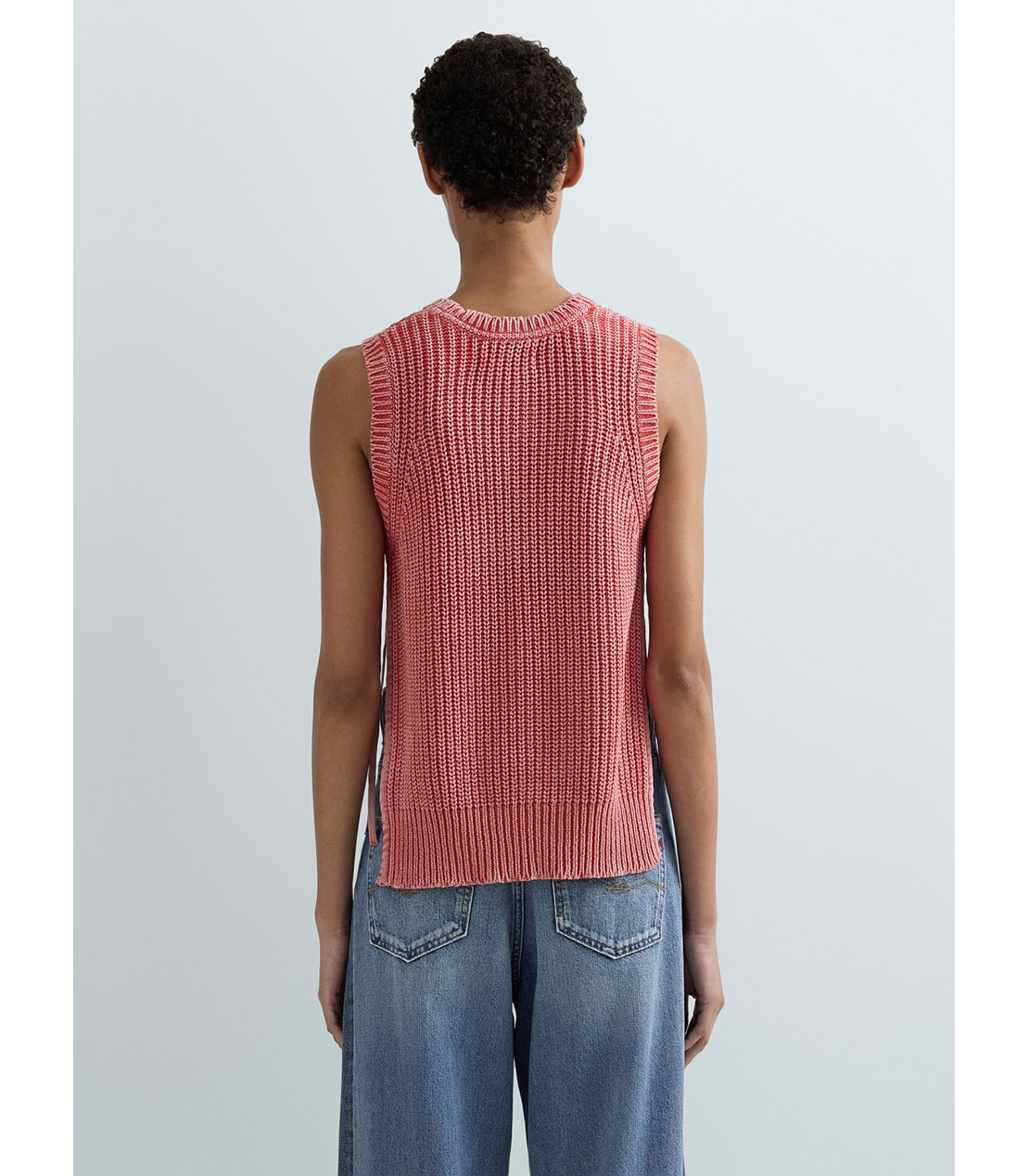 ノースリーブニットトップ 詳細画像 ディープオレンジ 3